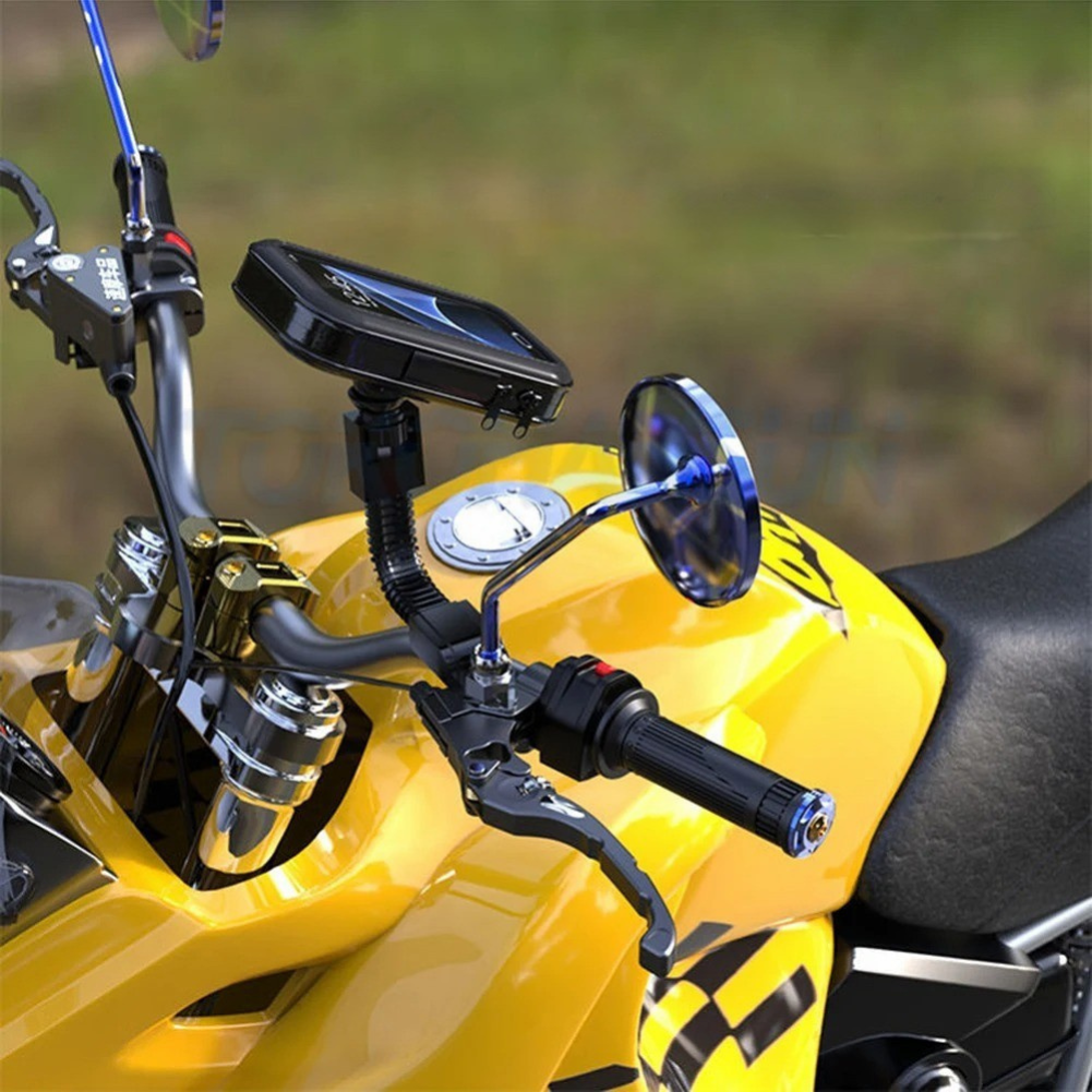 Porte Telephone Moto Etanche adapatation retroviseur