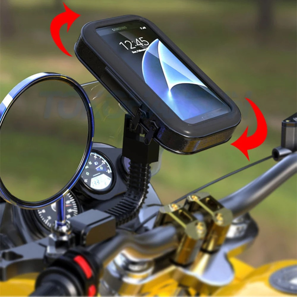 Porte Telephone Moto Etanche rotatif