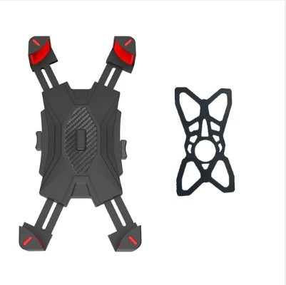 Porte telephone moto rouge