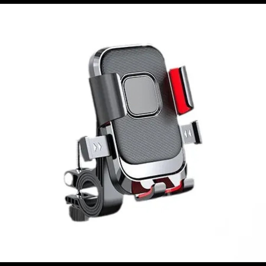 Support Moto pour Telephone Guidon Antichoc rouge