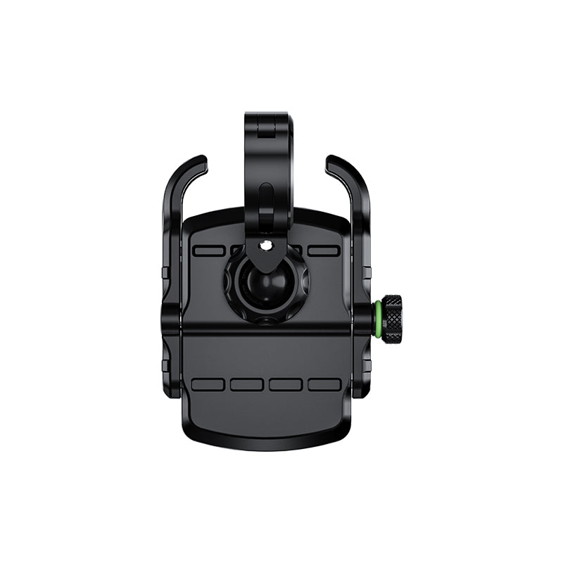 Support téléphone M8S noir, compact, base circulaire, vis verte