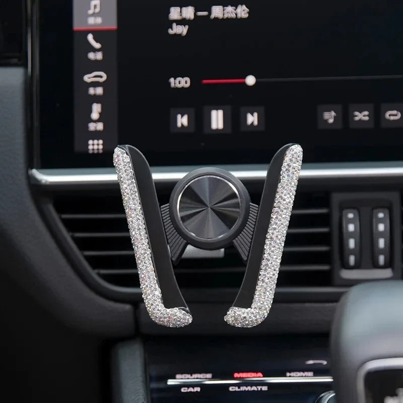 Support Téléphone Voiture | SECURPlus™ blanche - Support Smartphone