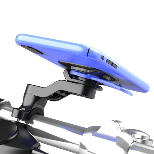 Support Telephone Moto installe sur guidon de velo electrique