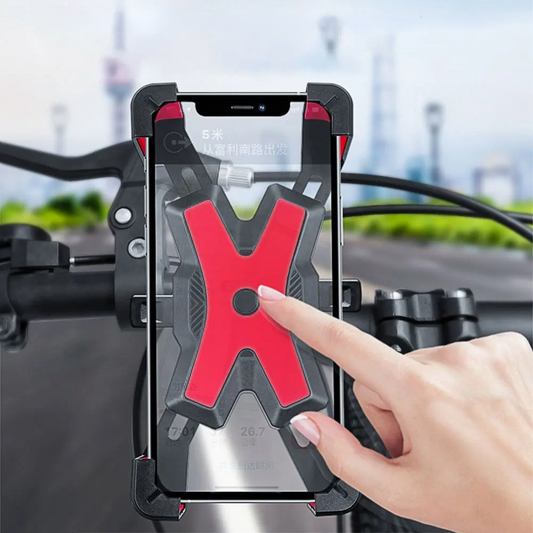 Support Telephone Scooter Guidon sur route