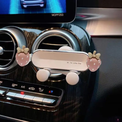Support Telephone Voiture LittleOne variante Fraise