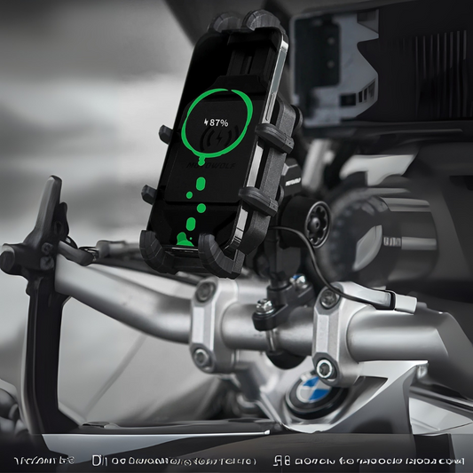support telephone moto avec recharge de telephone